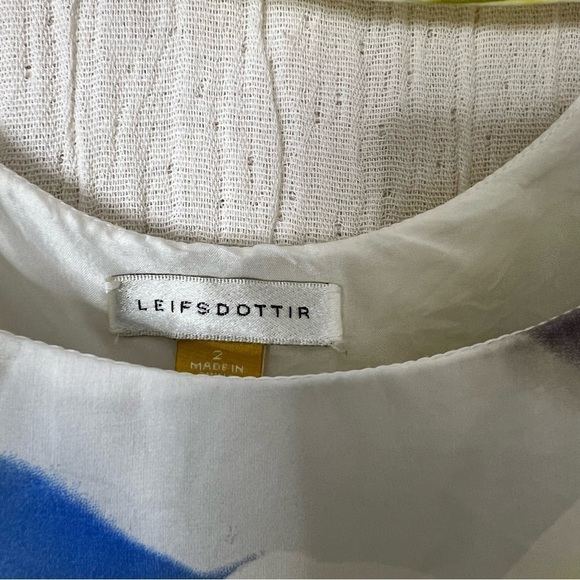 Leifsdottir Anthropologie 100% Silk Floral Tank 2 - Picture 4 of 5